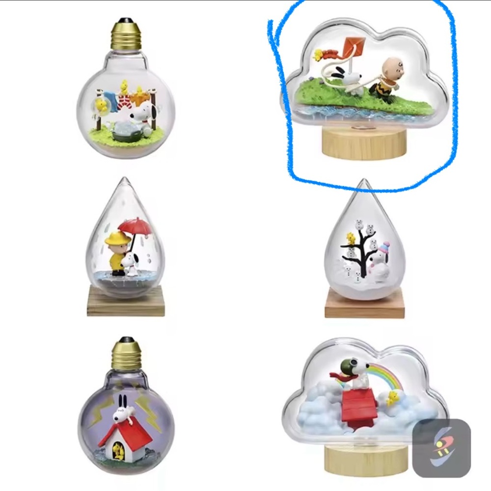 Snoopy Weather terrarium - number 2 Windy Day - Picture 15 of 15